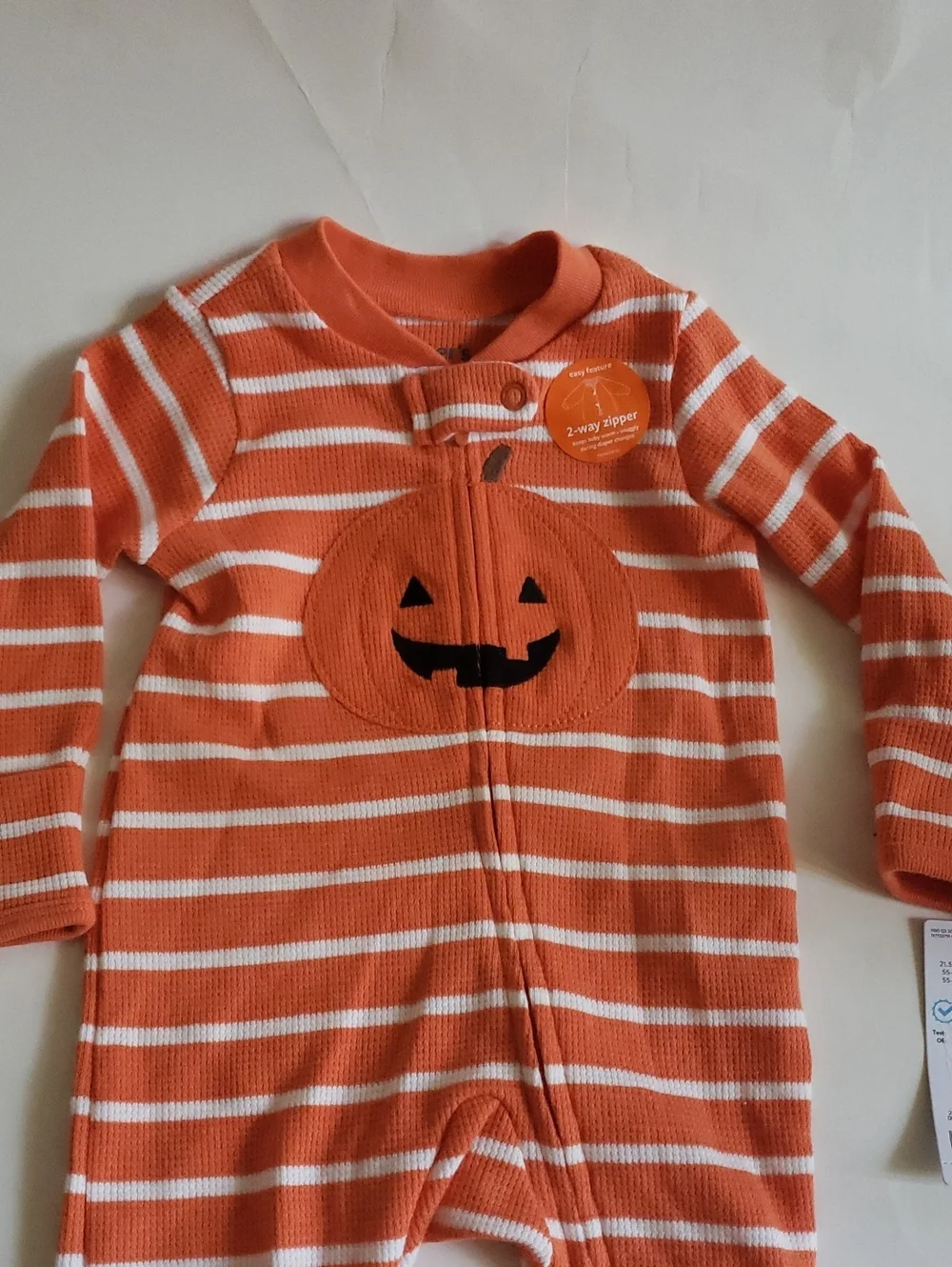 NWT Carter’s Halloween 3M 2-Pack Bundle Skeleton & Jack-O-Lantern Sleepers